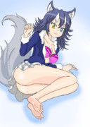 タイリクオオカミ先生 休憩中