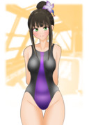 浜口あやめ×競泳水着