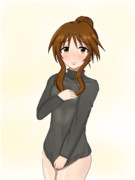 高森藍子ノーブラヒートテック部