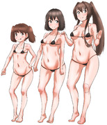 大人の小、中、大