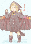 雨の日のフランちゃん