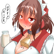 五個でミルク搾り体験会一回参加券配布