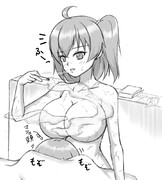 徹夜明け立香とマシュ