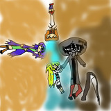 【殺ibイラスト】霧に包み込む四人