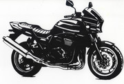 切り絵　KAWASAKI ZRX1200