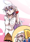 髪を耳にかける ニコニコ静画 イラスト