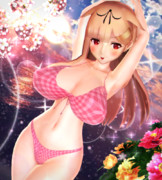 【朝ビキニ：夕立編】わきわき…♡