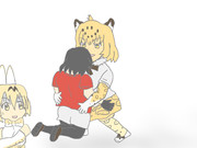 鯖折りをかけるジャガーさん