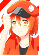 赤血球ちゃん描いてみた。