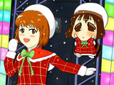 雪歩とゆきぽ（クリスマス衣装）