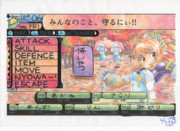 色鉛筆で世界樹の迷宮、戦闘シーン ~諸星きらり編~