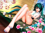 【今日のミクお姉さん】美脚のミクお姉さんと 甘味処♡