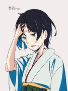 でこを出す松風