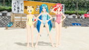 【MMD】夏！海！シグナルズ！【普通版ｗ】