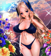 【朝ビキニ：朝風編】ぱふぱふの ジカンよ♡