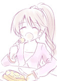 ホットケーキを食べる椎名法子