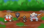けもののむれが　あらわれた！