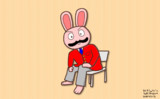 うさぎのおじさん　Rabbit man