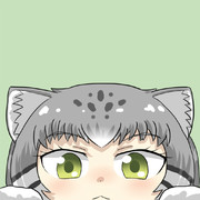 下から覗いてくるマヌルネコちゃん