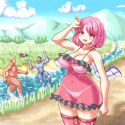 照りつける日差し