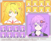 結月ゆかり・弦巻マキ　立ち絵素材