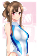 水本ゆかり×ハイネック競泳水着