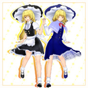Mmd東方霊夢 魔理沙モデル ニコニコ静画 イラスト