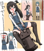 誰もいないと思ってはしゃいでる朝潮