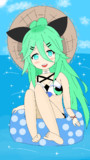 山風ちゃんと海水浴
