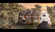 森の洋館と少女