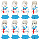 周子立ち絵＿セーラー服ver（サンプル２）