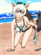 セクシーなサマーアードウルフちゃん