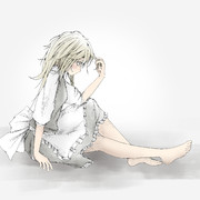髪いじり ニコニコ静画 イラスト