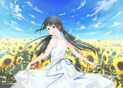 ひまわり畑 ニコニコ静画 イラスト