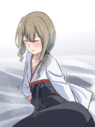 朝のおさげ旗風