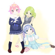 宇志海いちご制服を着る