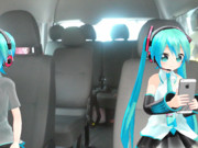 Kemika Miku With Her Brother Sitting Vans