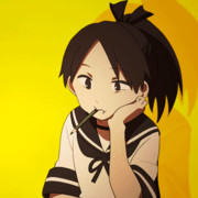 敷波さん鉛筆をくわえる