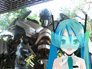 Cyber Miku Stand To Jazz Model On Picture