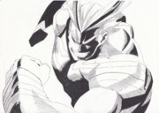 オールマイト（ボールペン＆サインペン）