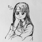 ５分スケッチ　18/8/27