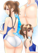水本ゆかり×競泳水着
