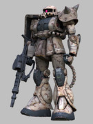 Shade3DでザクIIをつくる。(デザート迷彩仕様)