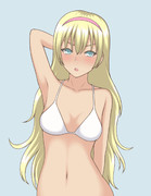 腋の臭いが気になるビキニのオリヴィア（あそびあそばせ）