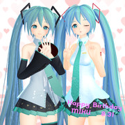 【MMD】Happy Birthday to MIKU【ミク誕】