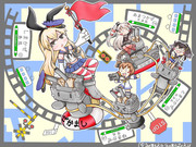 連装砲ちゃんくん列車と車掌の島風