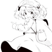 にとりで振り向きの練習。