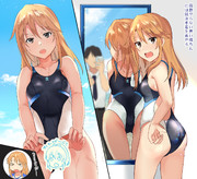 宿題やらない晴ちんには競泳水着を着せる