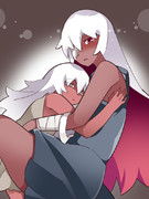 外国で拾った女性と女の子を手厚く保護する