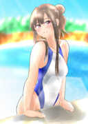 水本ゆかり×競泳水着